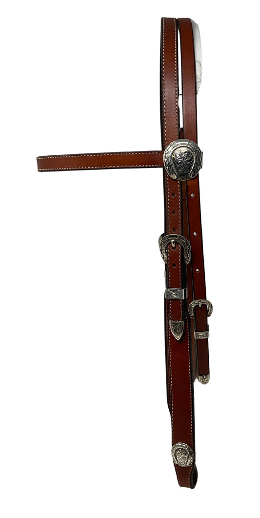 Browband Horseshoe Buckles & Conchos