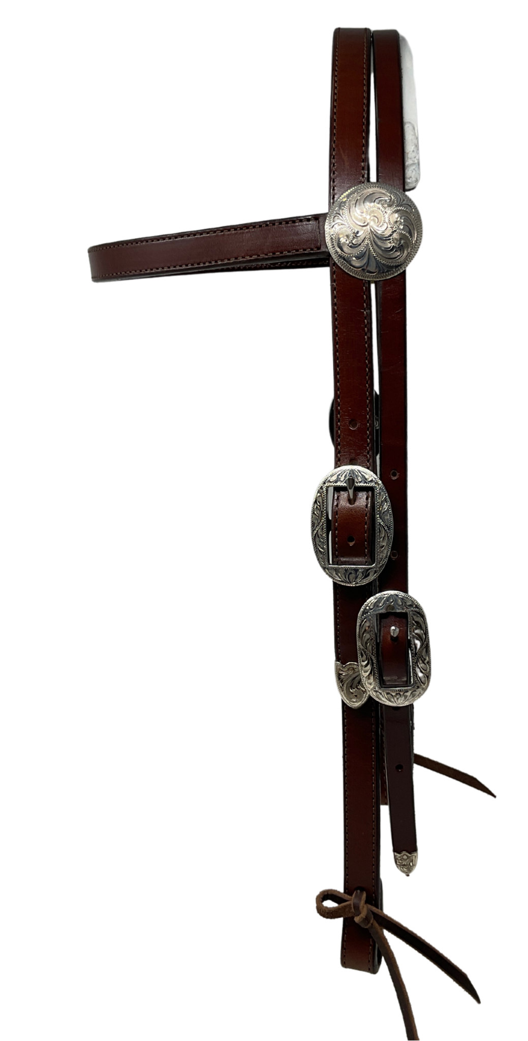 3/4" Browband Sterling Buckles & Oklahoma Conchos