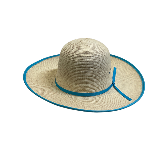 Palm Leaf Hat Bound Edge 6 7/8