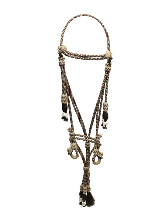 Hitched Horsehair Headstall w/Nose band 2