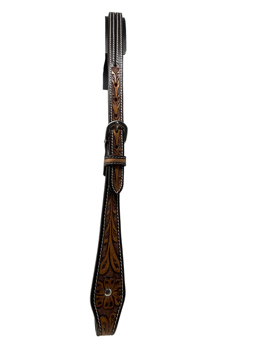 3/4" Floral Carved Split Ear