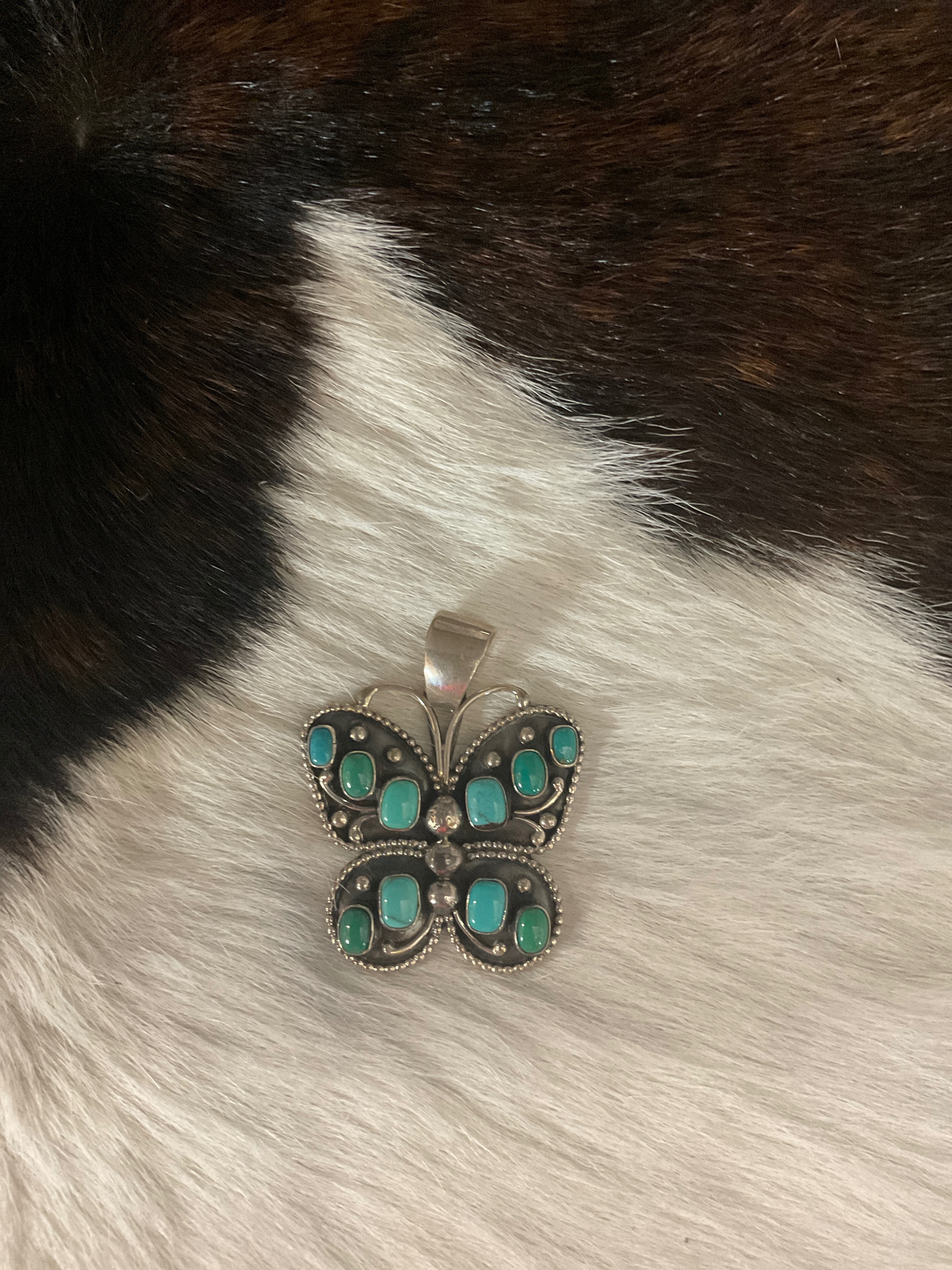 Butterfly w/Turquoise Pendant