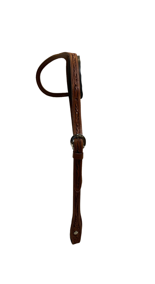 5/8" Doubled & Stitched Floral Single Ear