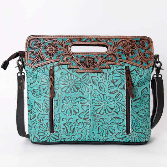 Turquoise Genuine Leather Purse