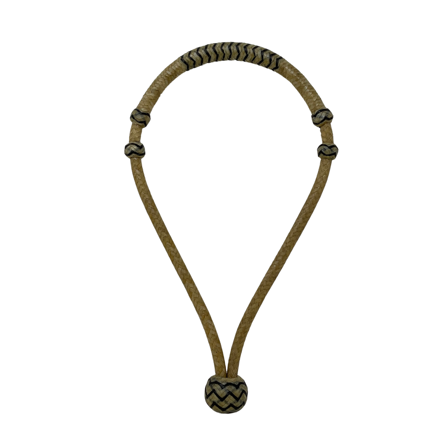 12 Plait 3/8" Bosalita Nautral w/Accents