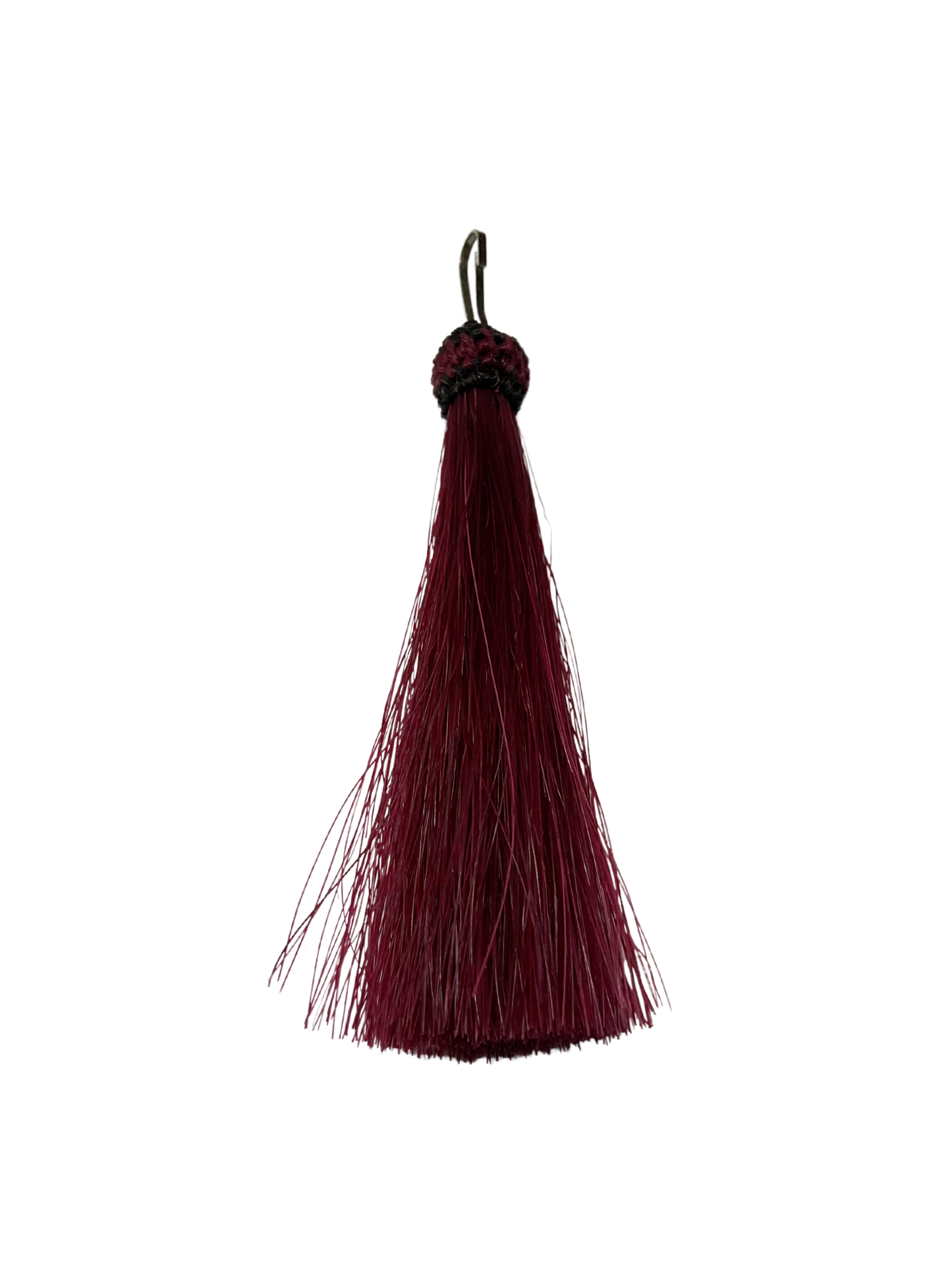 Colored Horsehair Tassel Zipper Pull