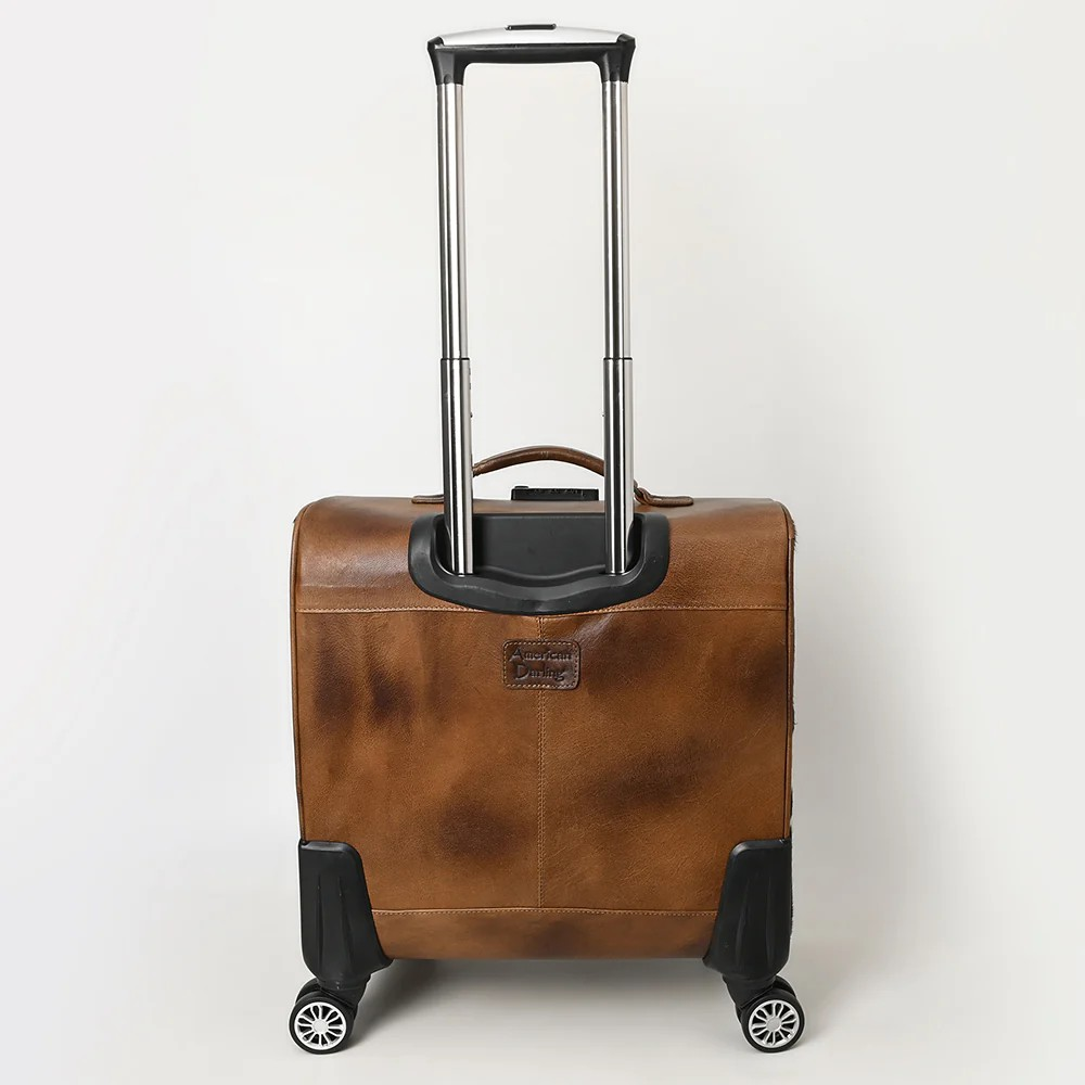 Wheeled Luggage w/Cowhide