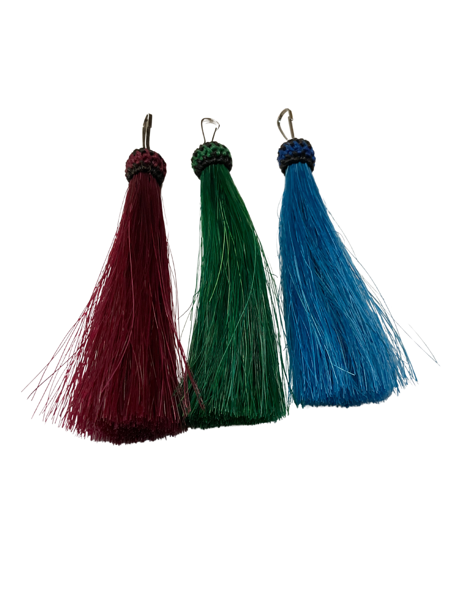 Colored Horsehair Tassel Zipper Pull
