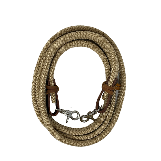 1" Flat Hollow Core Nylon Roping Reins