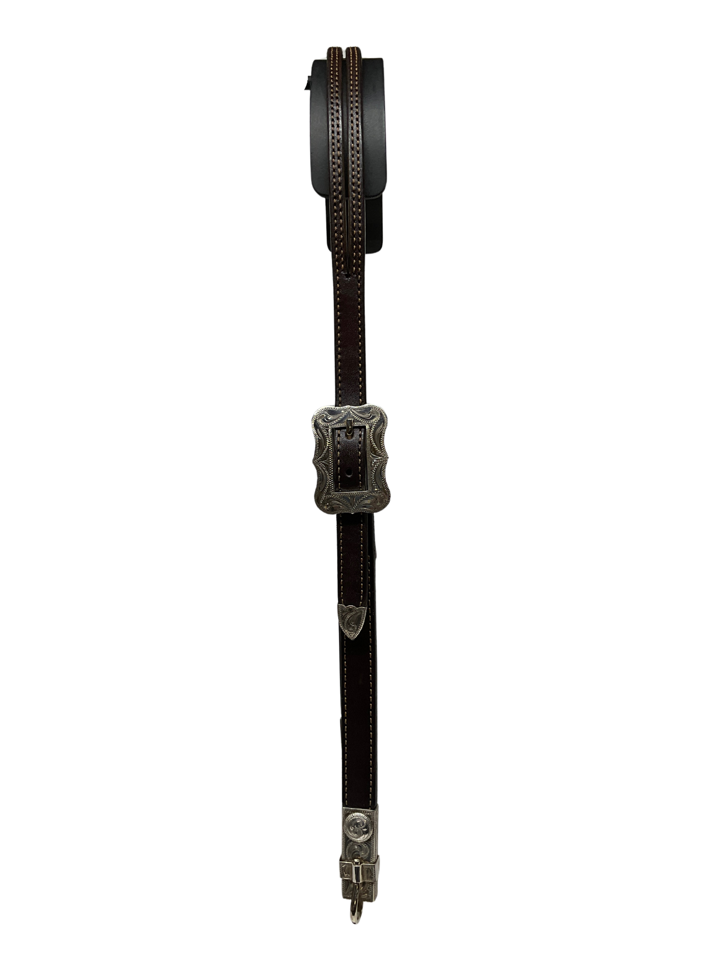 5/8" Split Ear Headstall Hansen Scallop Rectangle Buckle w/bit hangers