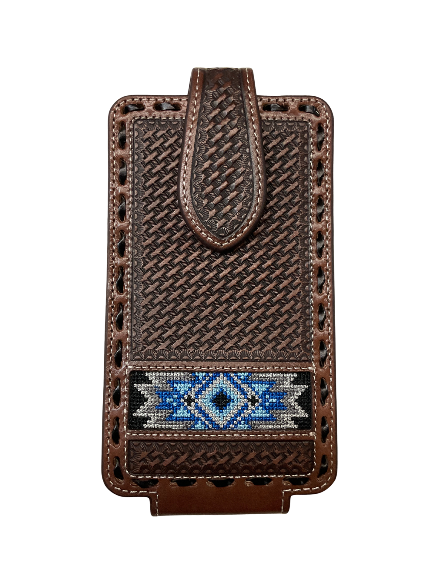 Basket Stamp w/Southwest Inlay Cell Phone Case