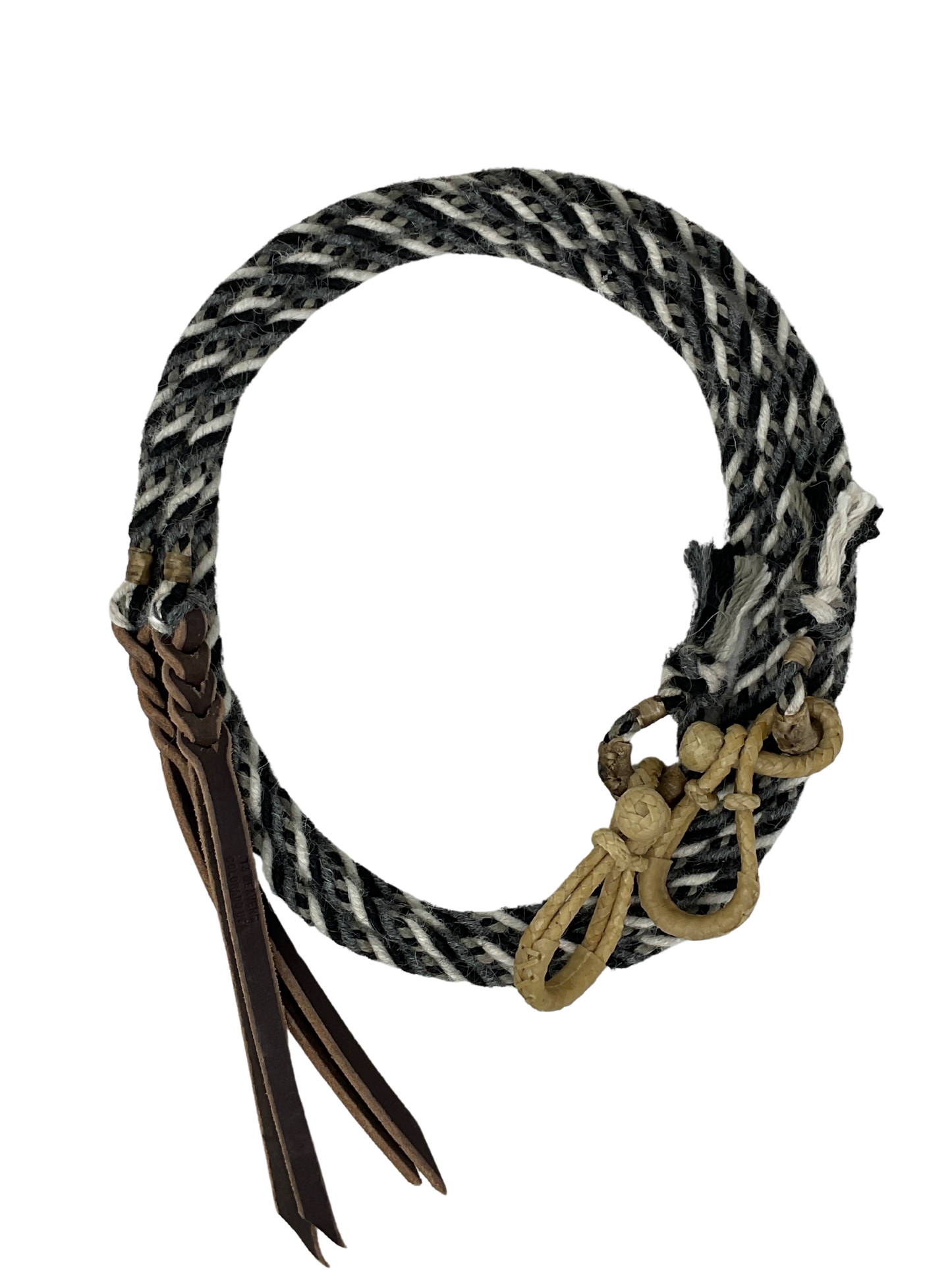 Alpaca Split Rein W/Rawhide Connectors