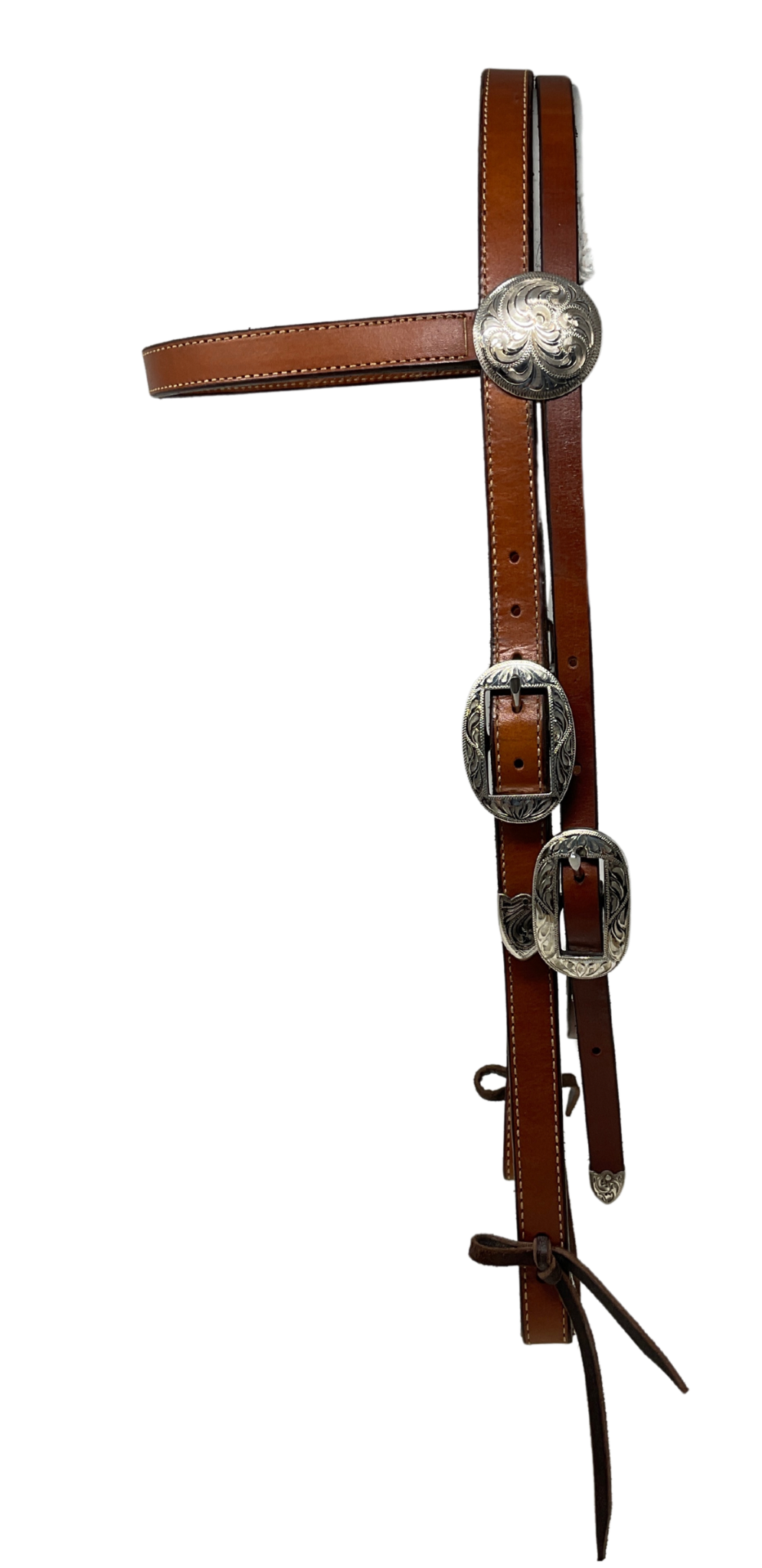 3/4" Browband Sterling Buckles & Oklahoma Conchos