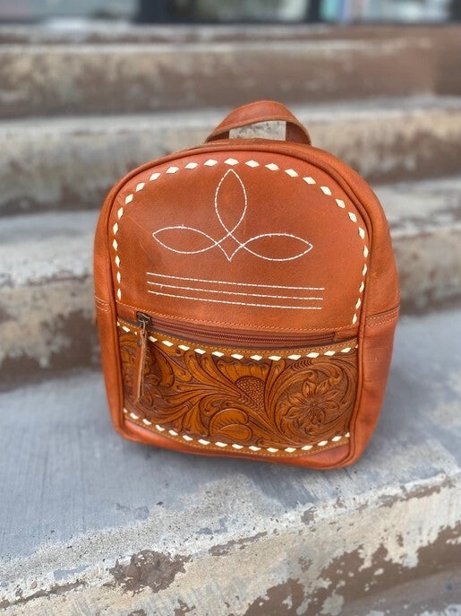 Boot Stitch Backpack-Small