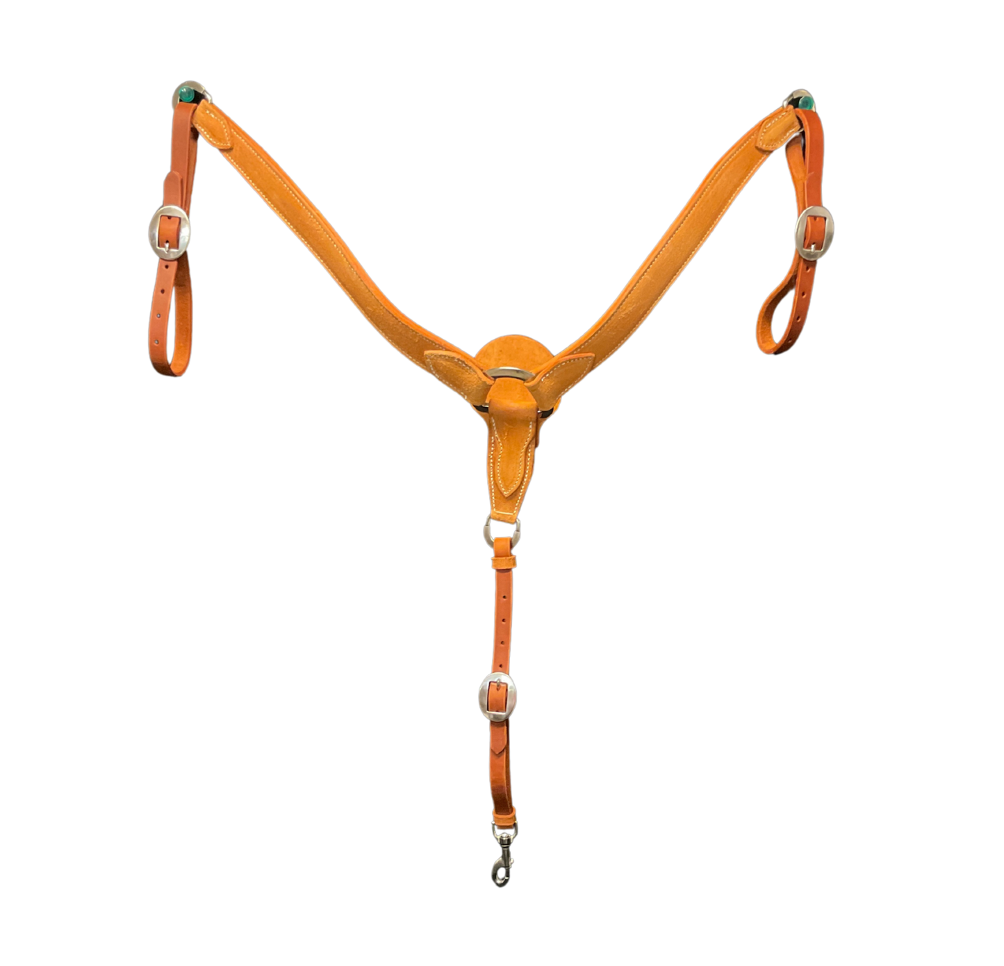Doubled & Stitched Heavy Contoured Rough Out Breast Collar