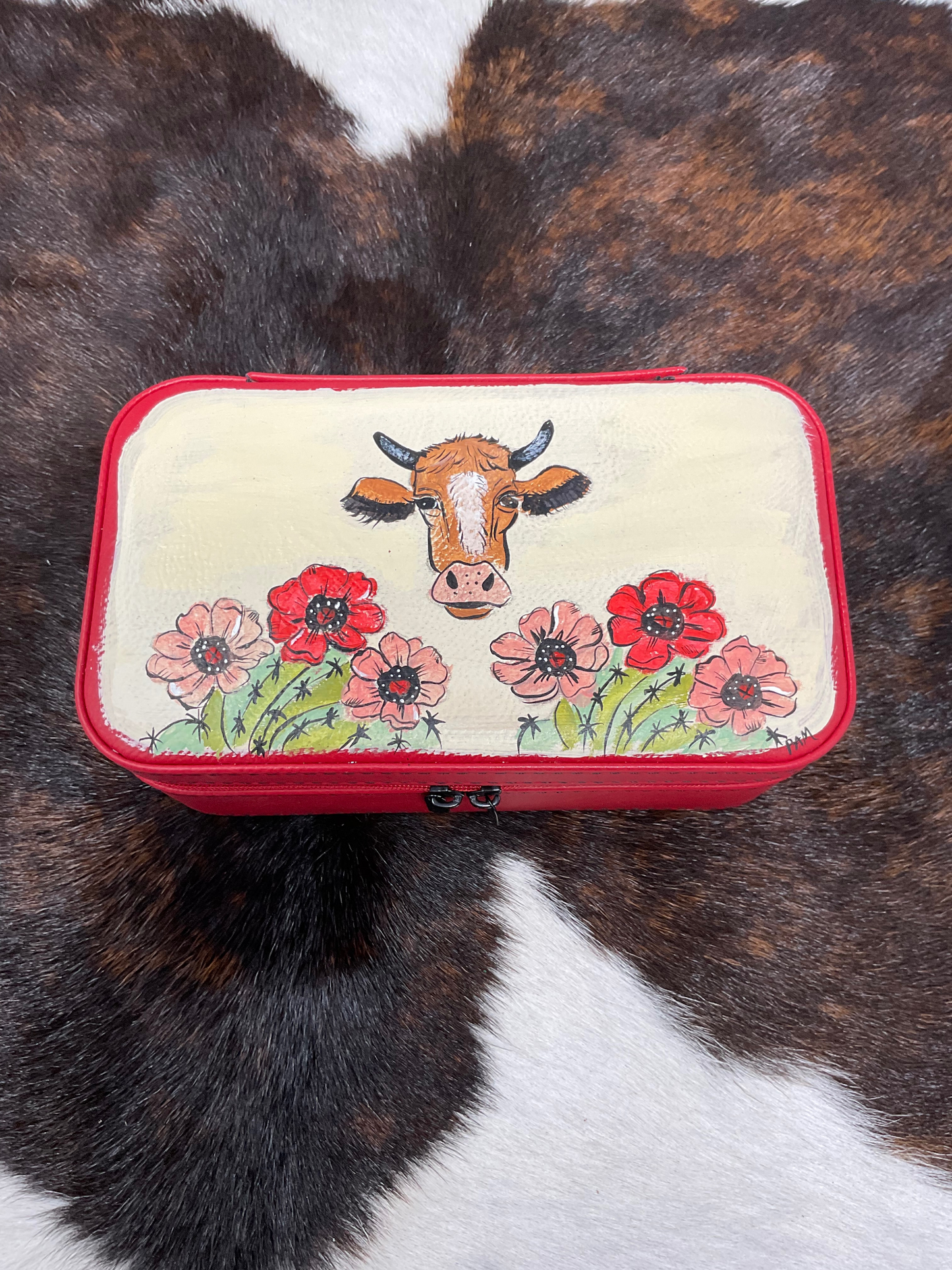 Hand Painted Jewelry Case Large