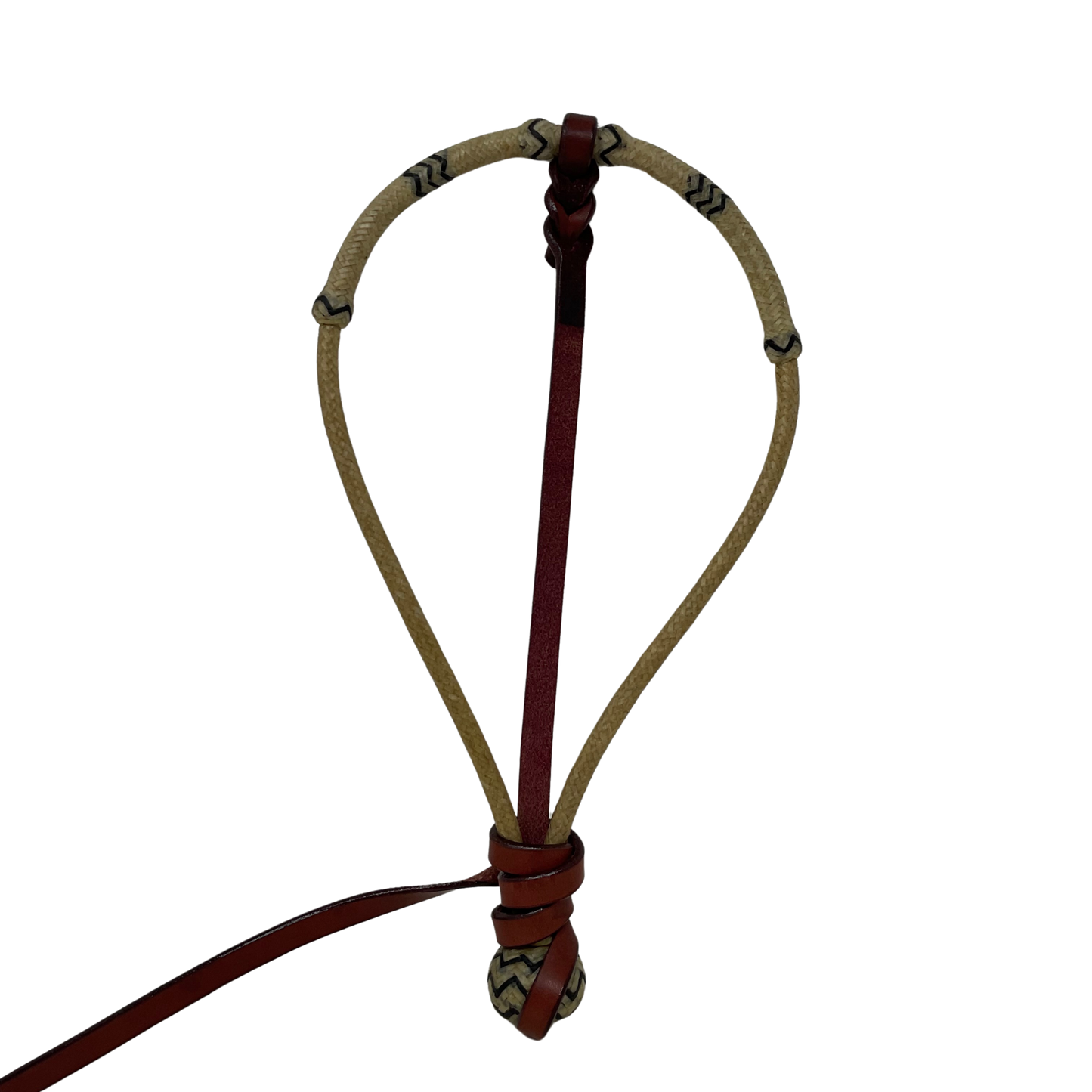 24 Plait Rawhide w/Accents Center Hung Bosalita