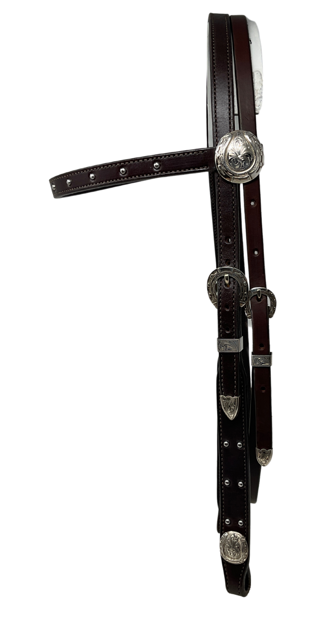 Browband Horseshoe Buckles, Conchos & Dots 1