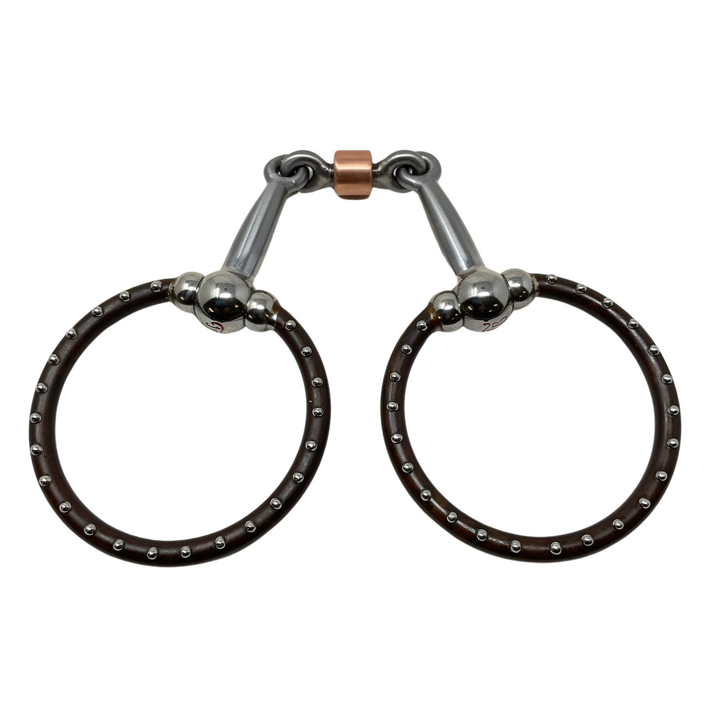 Ballhinge Ring Snaffle Slick 50 Brown Finish w/Dots