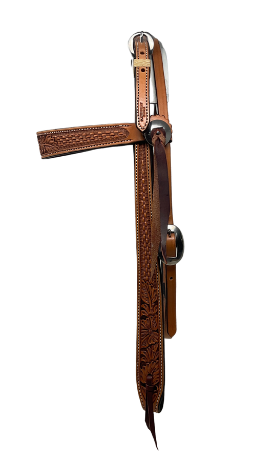 Top Buckle Leather Browband