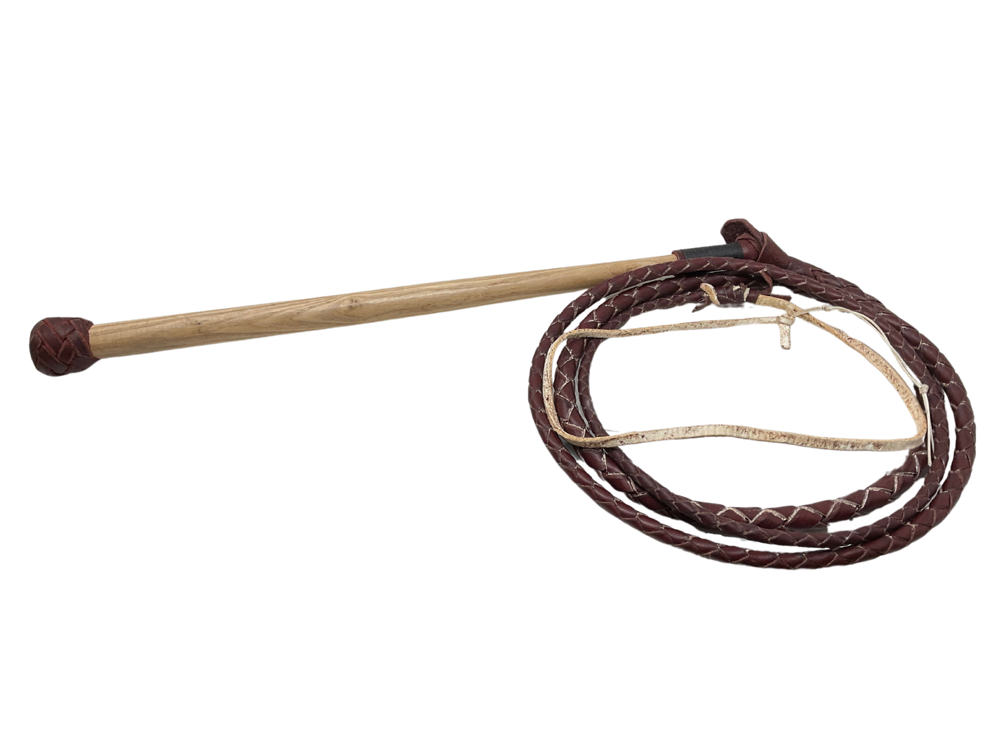 Braided Leather Whip