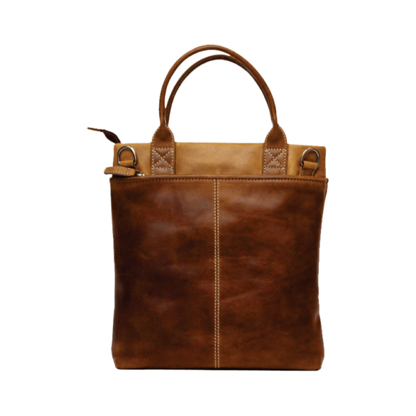 Rugged Earth Leather Tote Purse