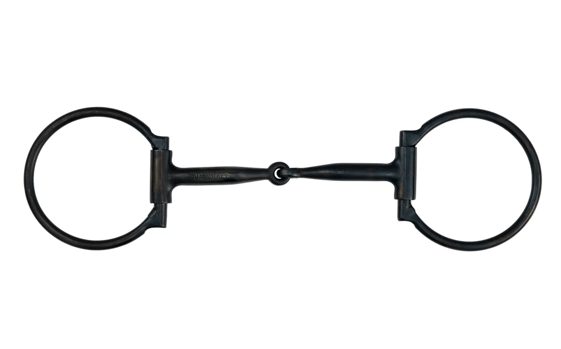 202QC - Black Steel w/Copper Inlay Snaffle Bit