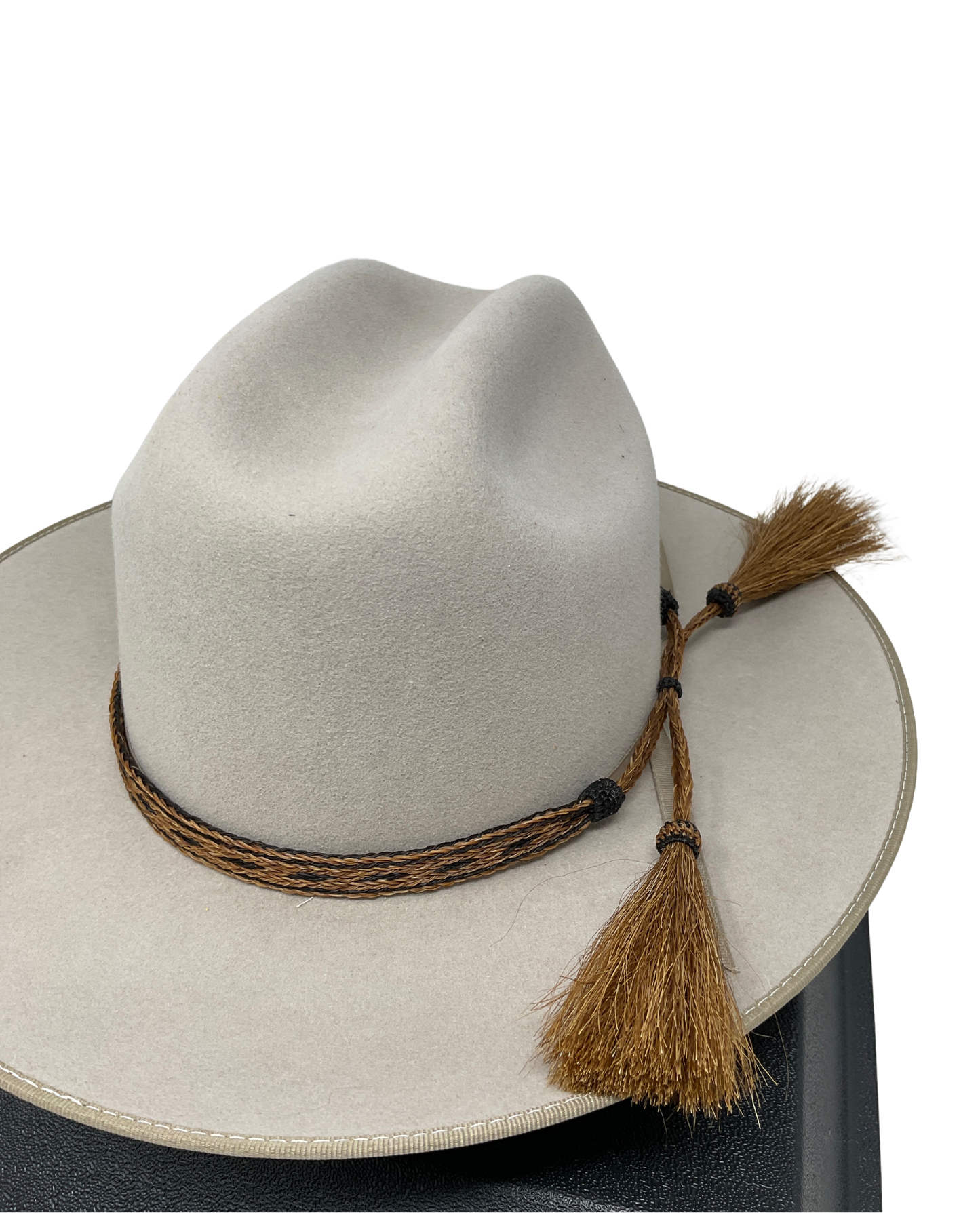 5 Strand Horsehair Hat Band w/Double Tassels