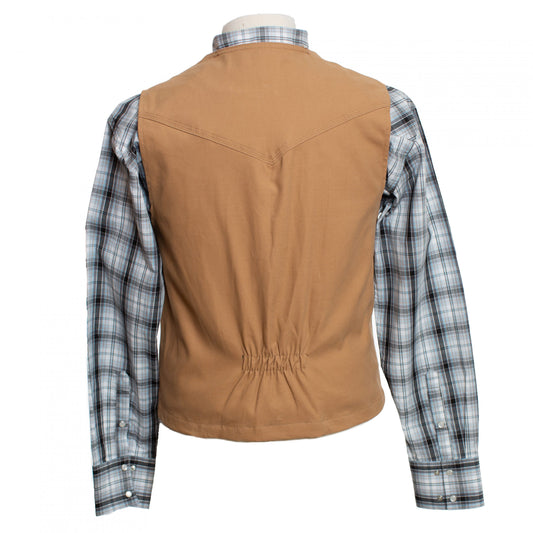 Men's Tan Bronco Canvas Vest