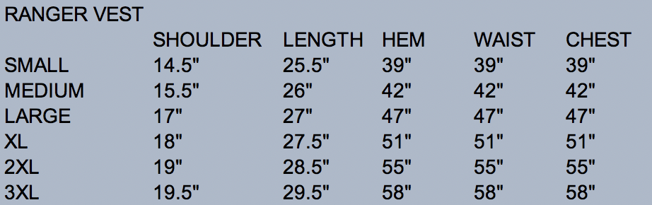 Men's Ranger Concealed Carry Vest Charcoal