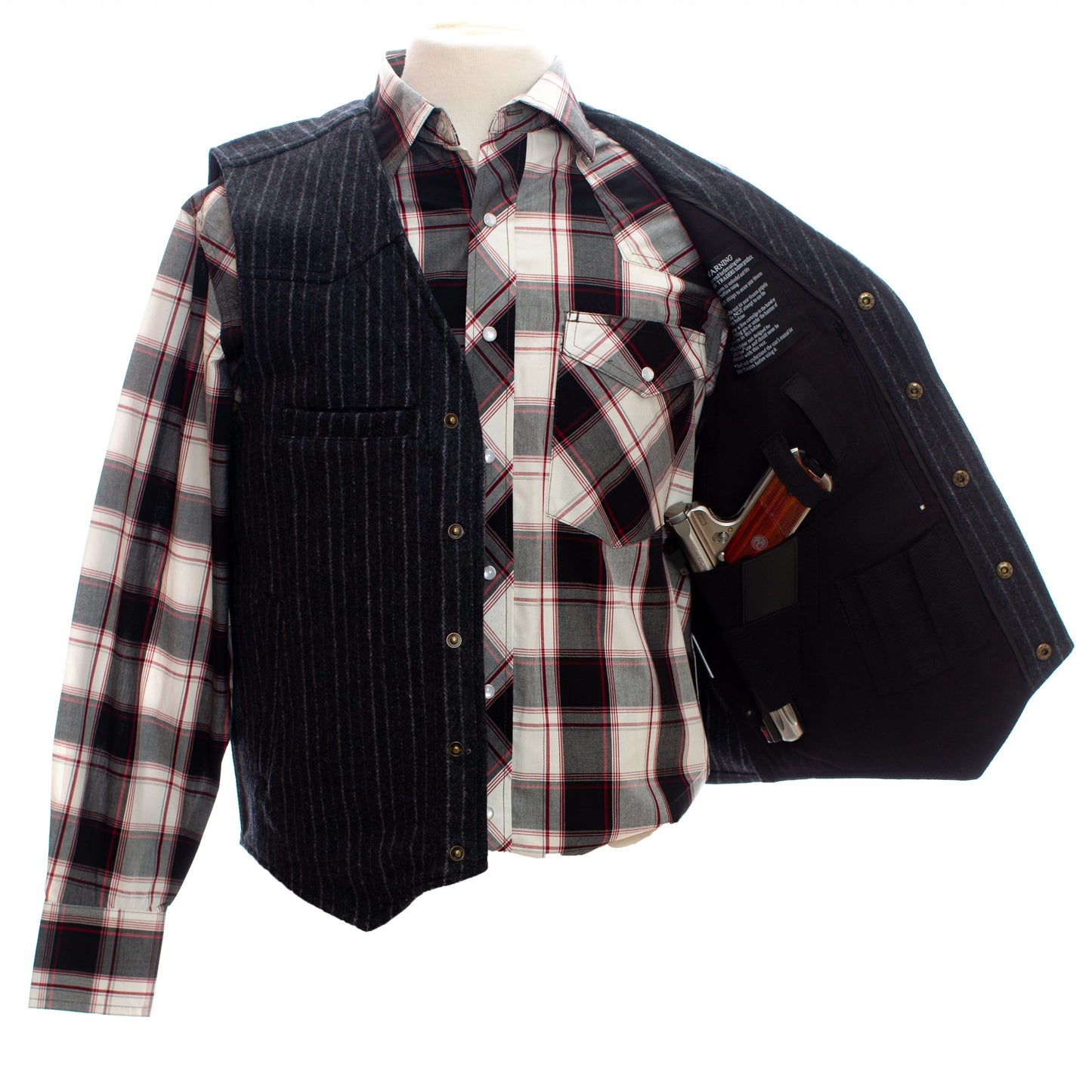 Men's Ranger Concealed Carry Vest Charcoal
