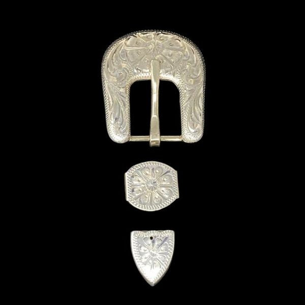 Kansas Buckle Set- Silver Plate