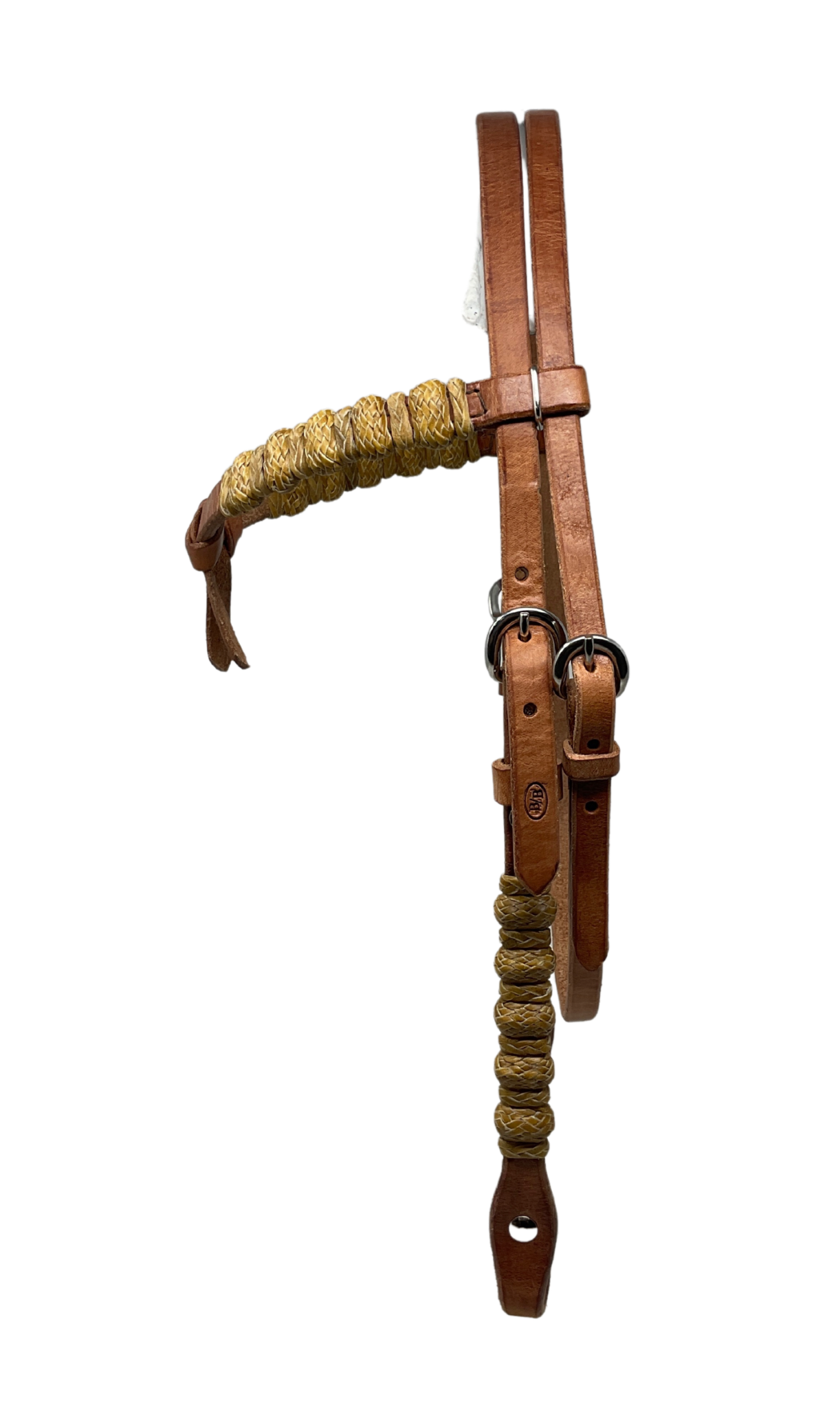 5/8" Split Browband w/Rawhide Buttons