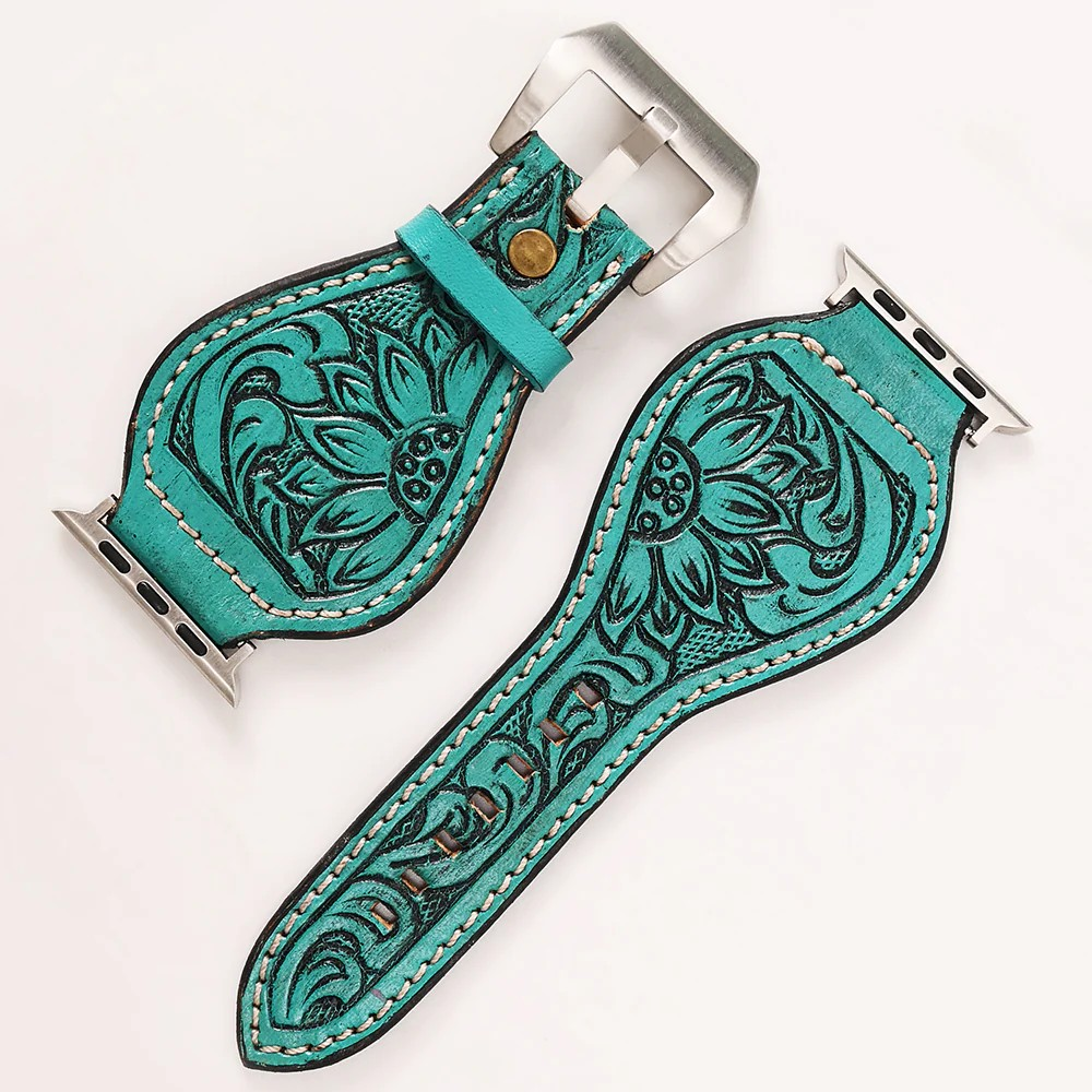 Turquoise Sunflower Watch Band
