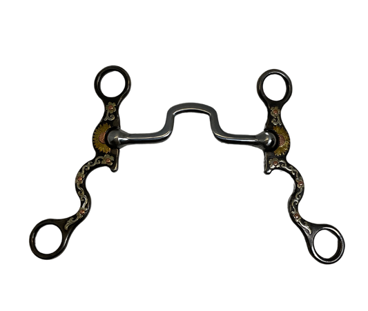 224QC - Port Bit w/Floral, Brass & Copper Trim