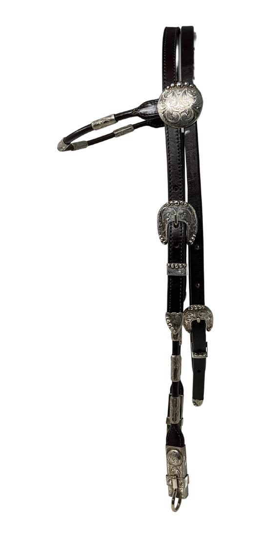 Browband Manzanillo Buckles, Conchos and Ferrules w/bit hangers