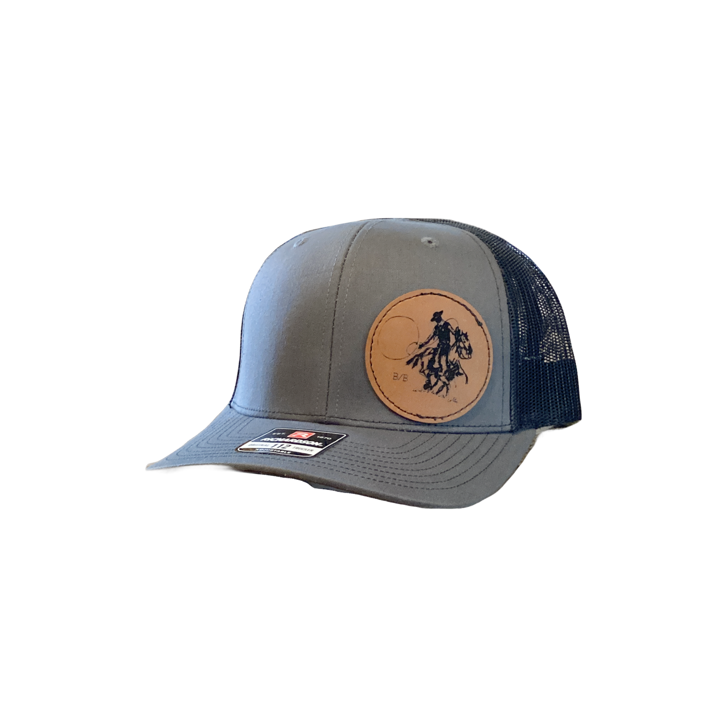 Leather Patch Buckaroo Cap
