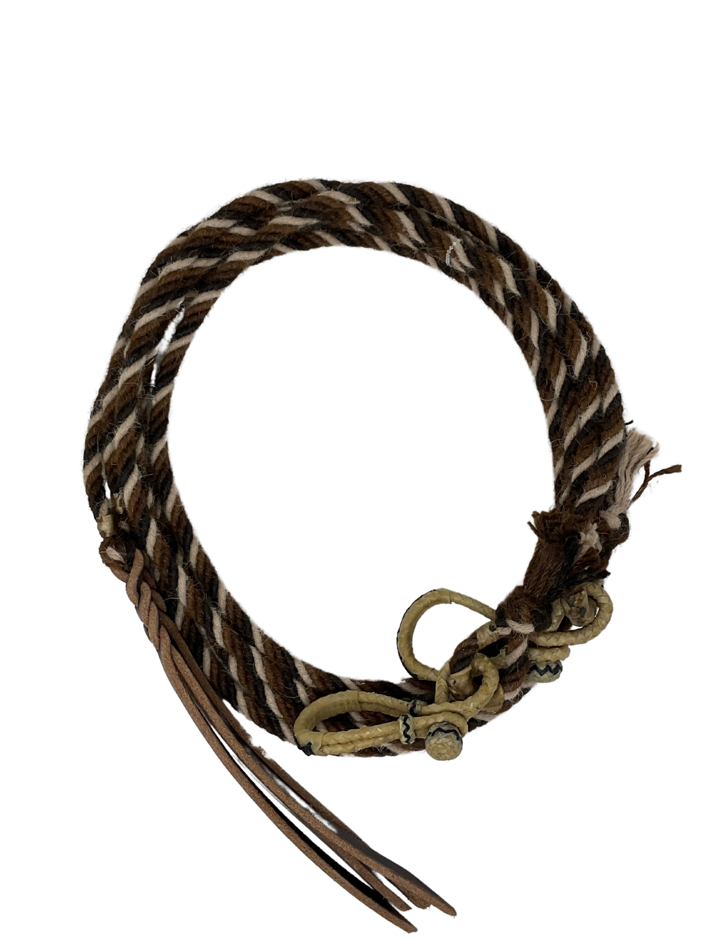 Alpaca Split Rein W/Rawhide Connectors