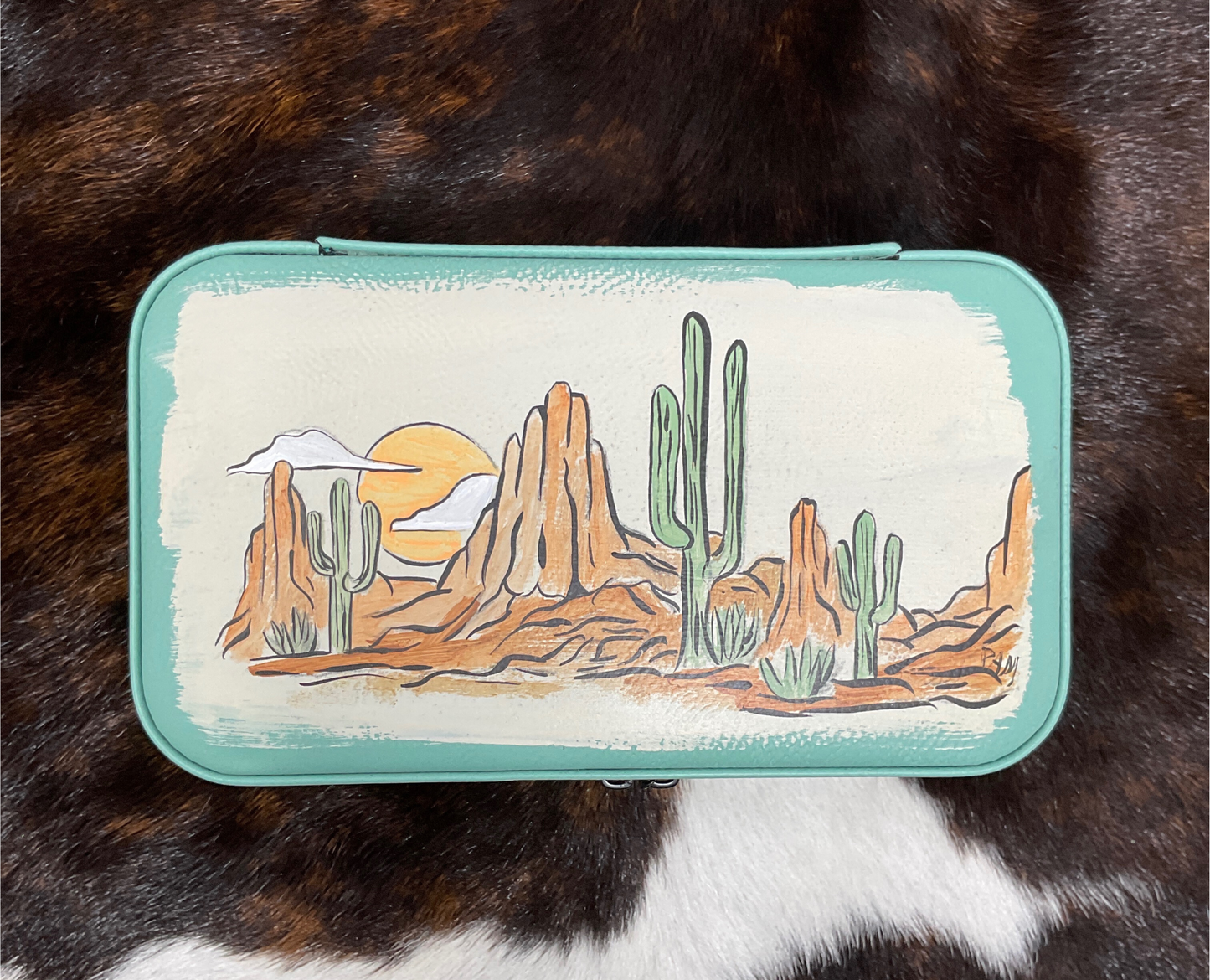 Hand Painted Jewelry Case & Travel Case