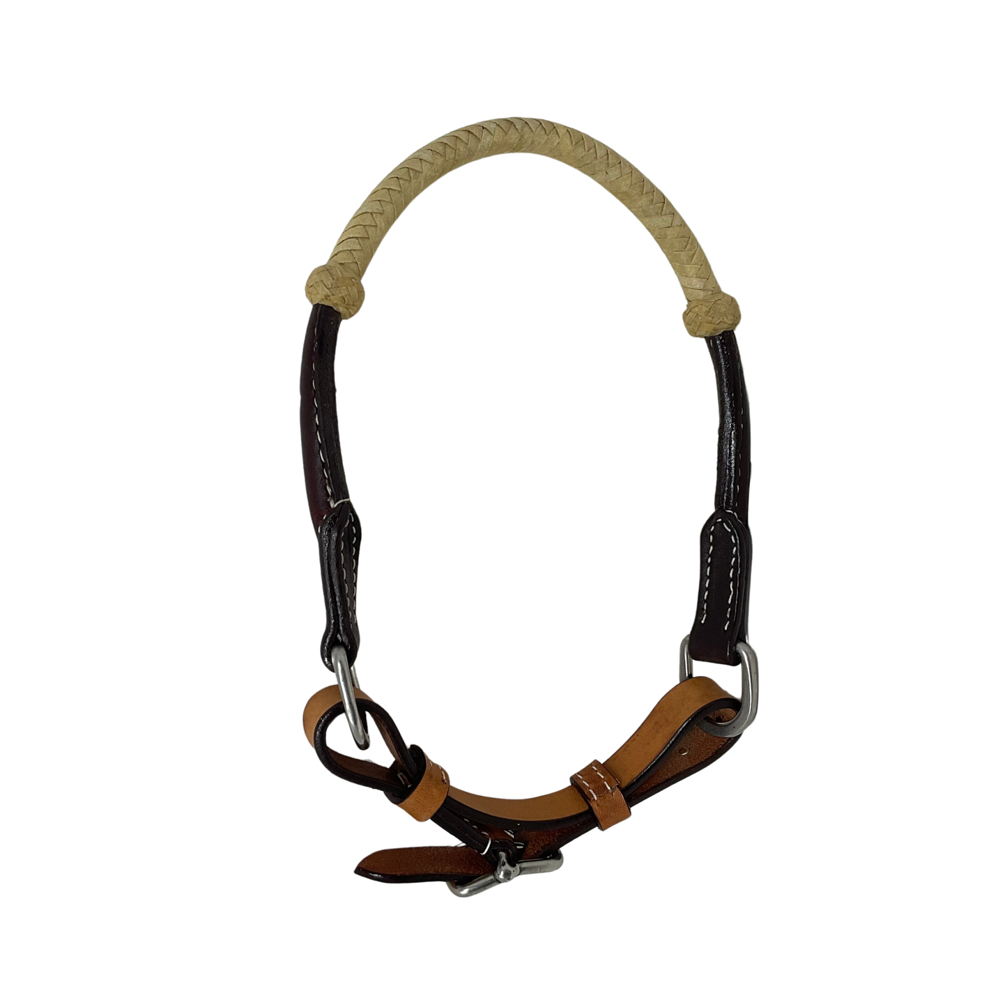 Adjustable Leather Caveson w/Rawhide Noseband