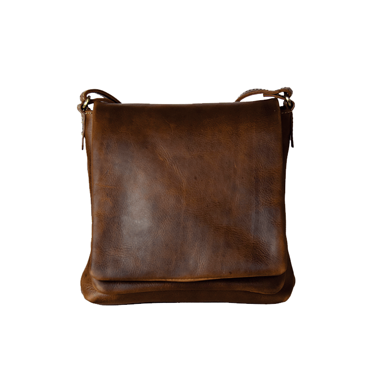 Rugged Earth Compact Leather Purse w/Front Flap