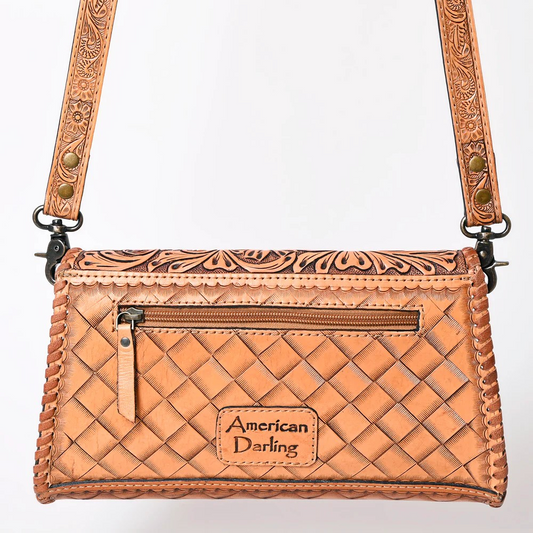 Floral Tooled Purse