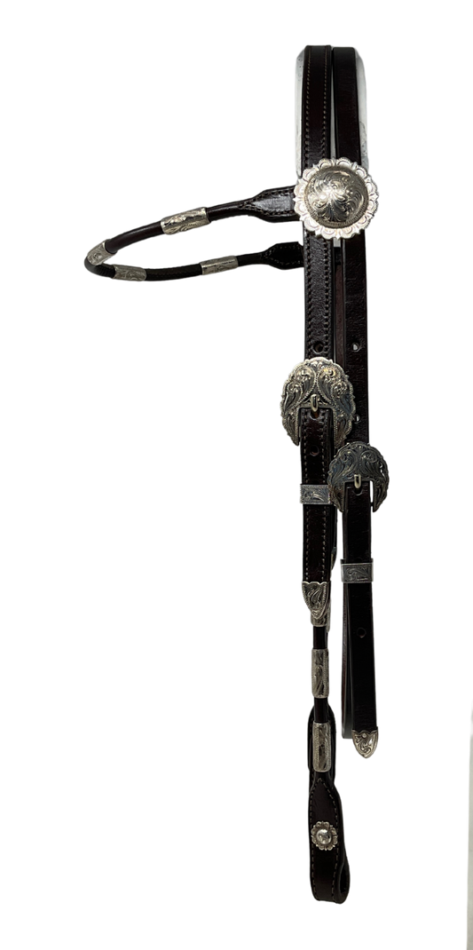 Browband El Paso Buckles, Conchos and Ferrules