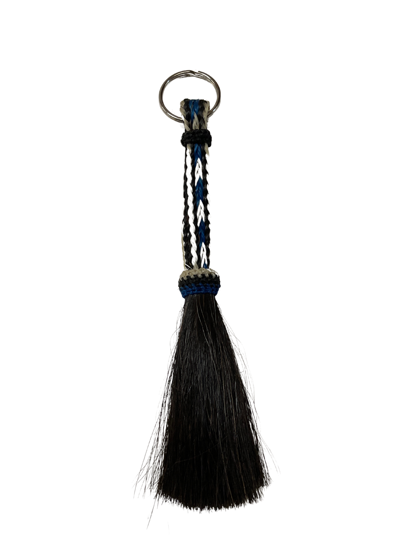 Flat Braided Horsehair Keychain