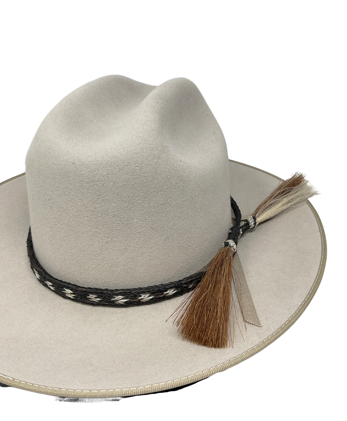 5 Strand Horsehair Hat Band w/Double Tassels