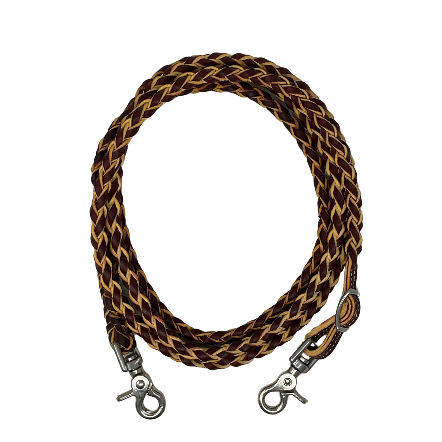 Braided Leather Roping Rein