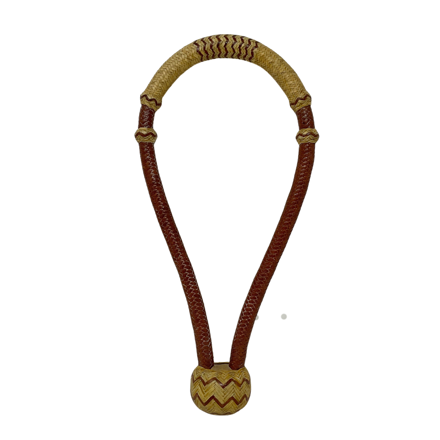 16 Plait 1/2" Roohide w/Accented Rawhide Bosal