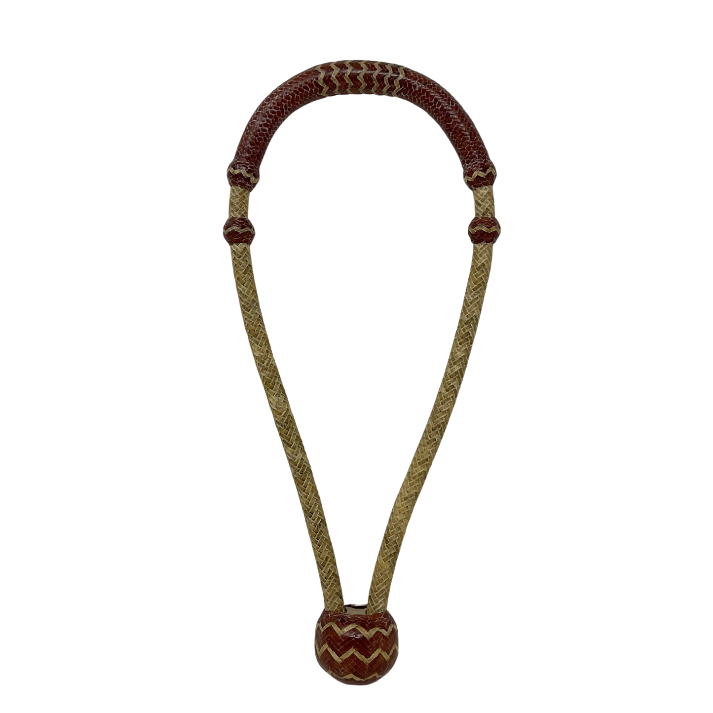 16 Plait 3/8" Bosalita Rawhide w/Accented Roohide