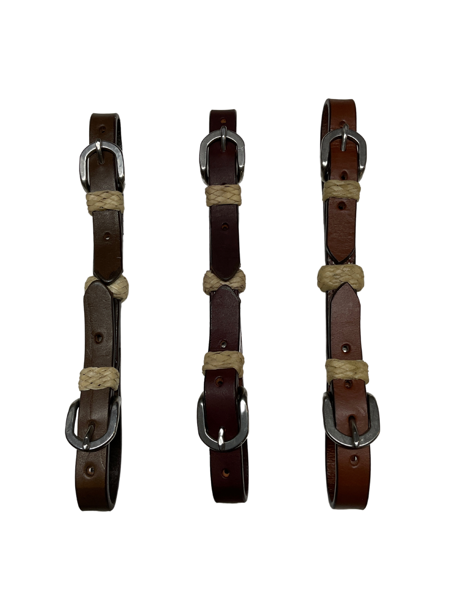 Double Buckle Curb w/Rawhide Buttons