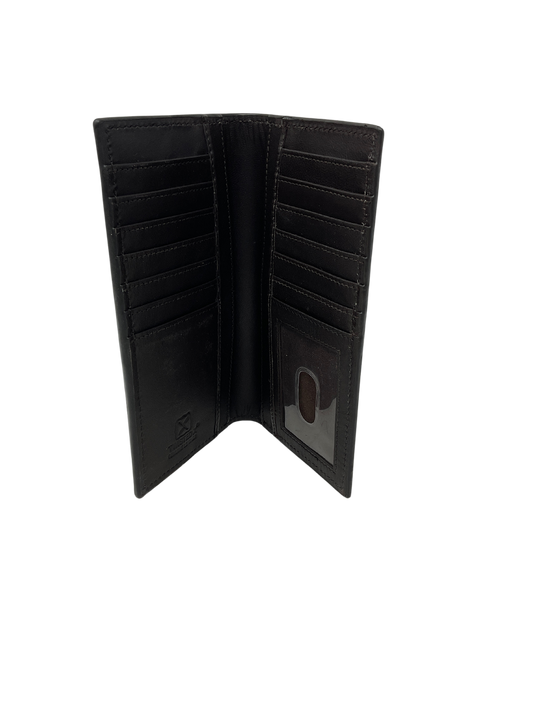 Basket Stamp Wallet w/Beaded Inlay